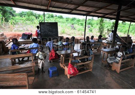 Outdoor African Elementary School Classroom