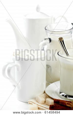 Milk in the cup