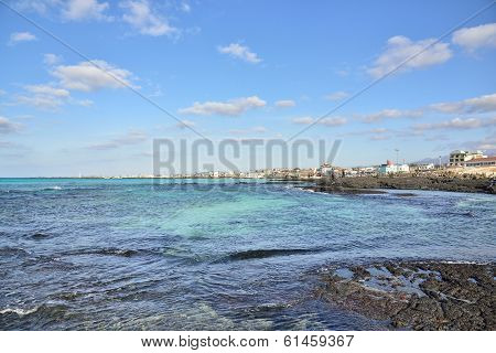 View From Hyeopjae Beach In Jeju Island, Korea