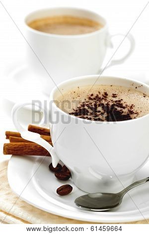 Coffee in white cup