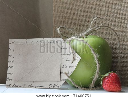 Blank gift of healthy food