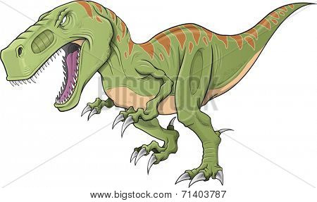 Tyrannosaurus Dinosaur Vector Illustration Art