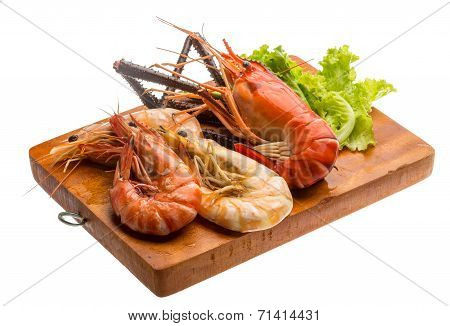 Giant Freshwater Prawn And King Prawns