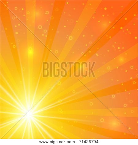 Abstract Sunshine Vector Background