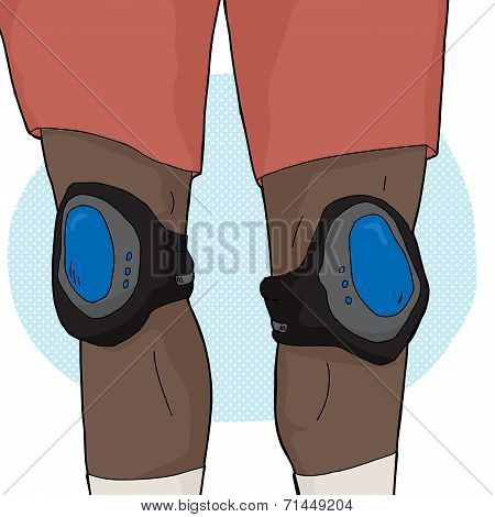Skater With Knee Pads
