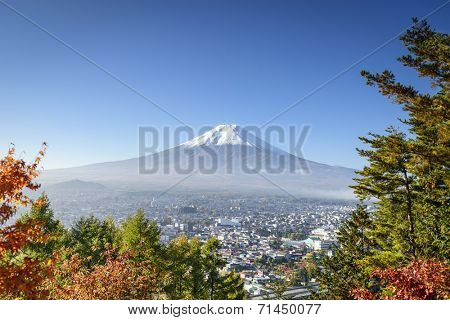 Mt. Fuji, Japan in the fall season.