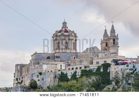 Saint Paul's Cathedral In Mdina, Malta