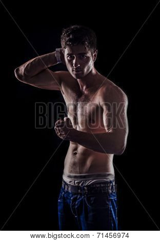 Beautiful muscling fashion boy