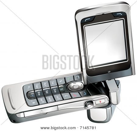 Zdejmowany telefon telefon komórkowy wektor