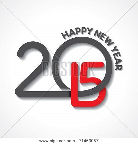 creative happy new year 2015 design stock vector