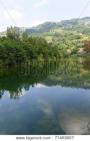 Serchio River, Tuscany (italy)