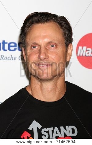 LOS ANGELES - SEP 5:  Tony Goldwyn, Tess Goldwyn at the Stand Up 2 Cancer Telecast Arrivals at Dolby Theater on September 5, 2014 in Los Angeles, CA