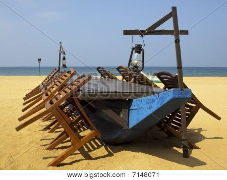 Dineren op het strand