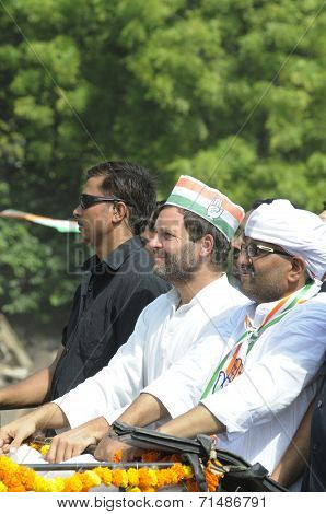 Rahul Gandhi in Varanasi.