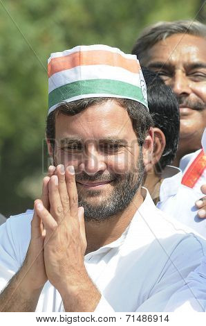 Rahul Gandhi in Varanasi.
