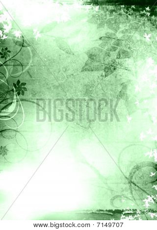 Grunge baggrund grøn