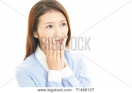 Puzzled woman