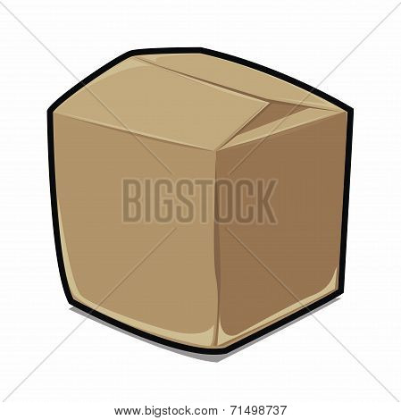Paper box cartoon vector