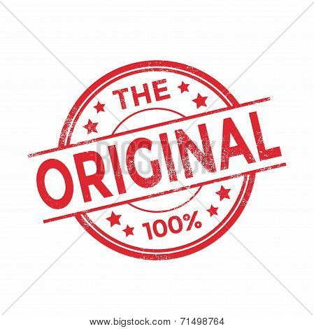 The Original rubber stamp red color