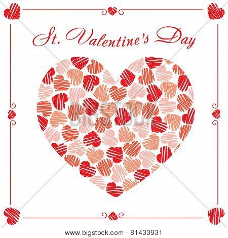 St Valentine's Day postcard