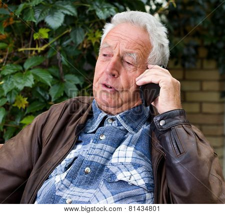 Old Man With Cell Phone