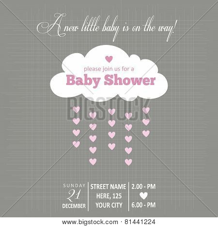 Baby Girl Invitation For Baby Shower