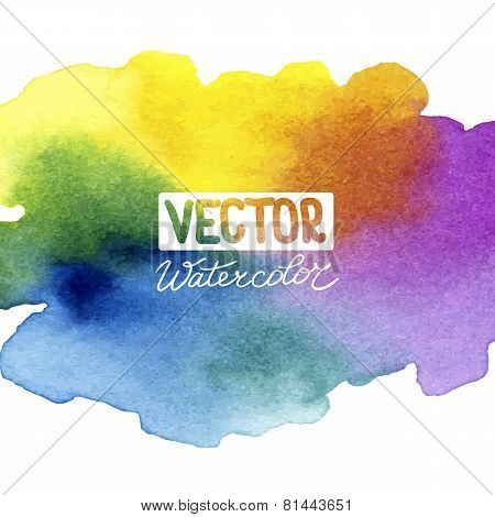 Absctract background with watercolor splash