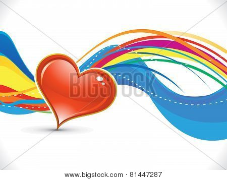 Abstract Artistic Colorful Love Background