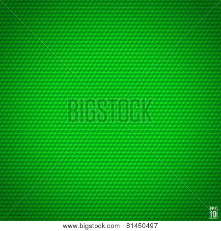 Green seamless cubic texture. Vector