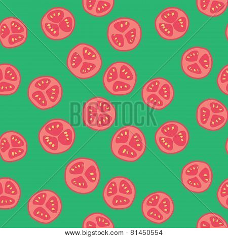 Stylized tomato pattern