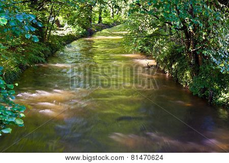 Beautiful River Wuerm In Munich