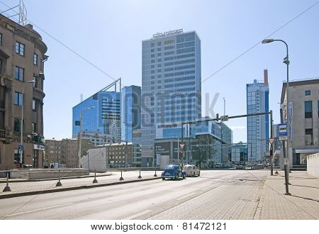 Tallinn. Estonia. Bank SEB and City Plaza building