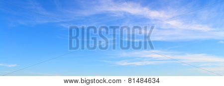 Blue Sky And White Fluffy Clouds