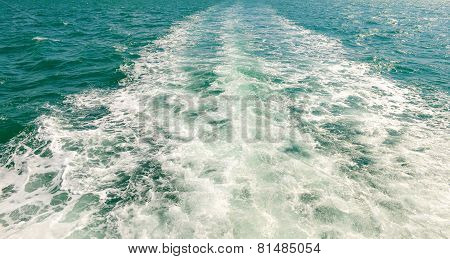The Wake Of A Boat