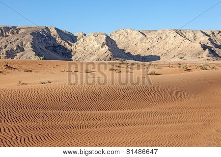 Desert Landscape In Fujairah, UAE