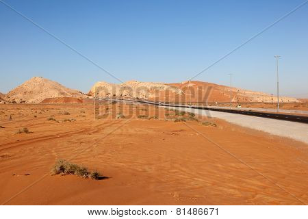 Desert Landscape In Fujairah, UAE