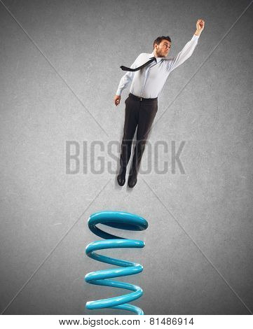 Spring businessman