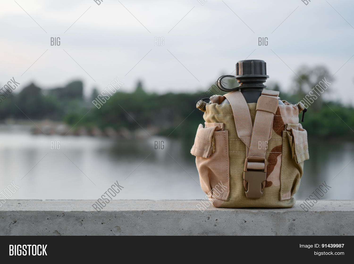 Army Water Canteen Image & Photo (Free Trial) Bigstock