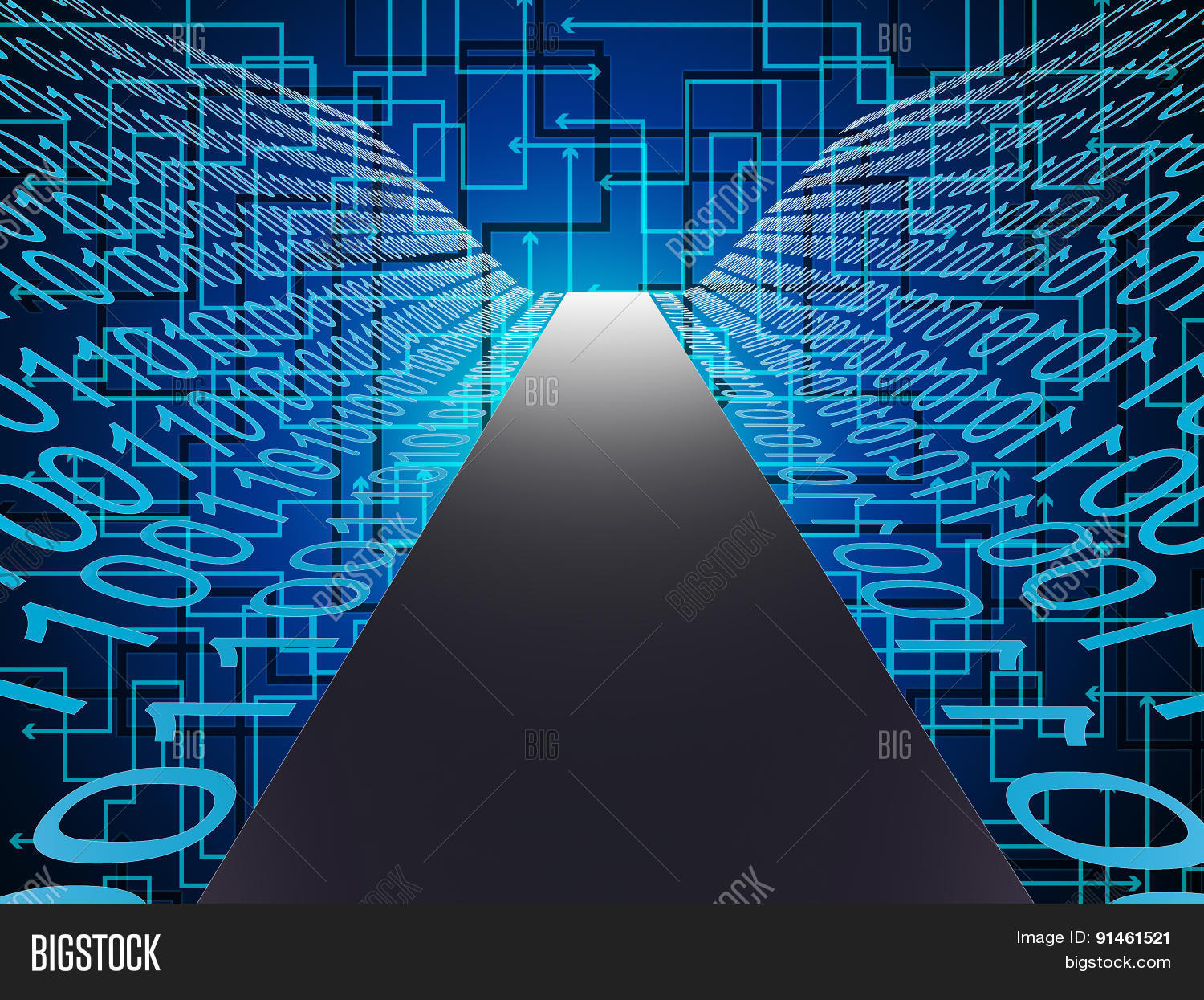 Digital Path Image & Photo (Free Trial) Bigstock