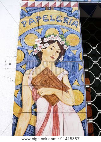Mural On Papershop Wall