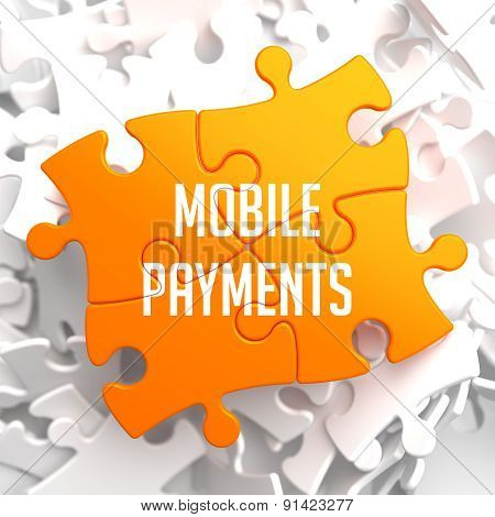 Mobile Payments on Yellow Puzzle.