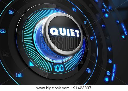 Quiet Controller on Black Control Console.