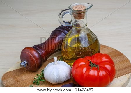 Olive Oil With Thyme, Garlic