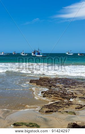 Fishing Boats In Mancora, Peru