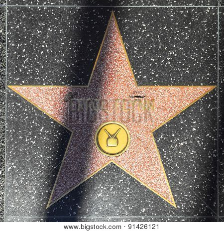 Errol Flynn's Star On Hollywood Walk Of Fame