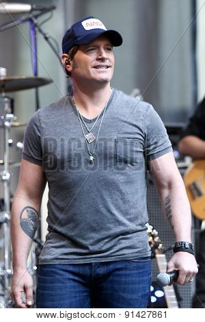 NEW YORK - MAY 22: Singer Jerrod Niemann performs at Fox and Friends' All-American Summer Concert Series on the corner of 48th Street and 6th Avenue on May 22, 2015 in New York City.