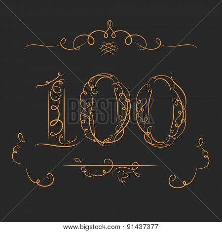 Anniversary 100th signs
