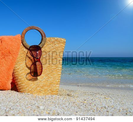 Straw Bag Under The Sun