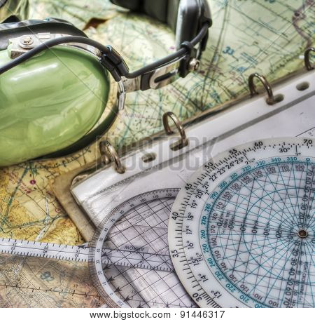 Pilot Headset And Other Tools In Hdr