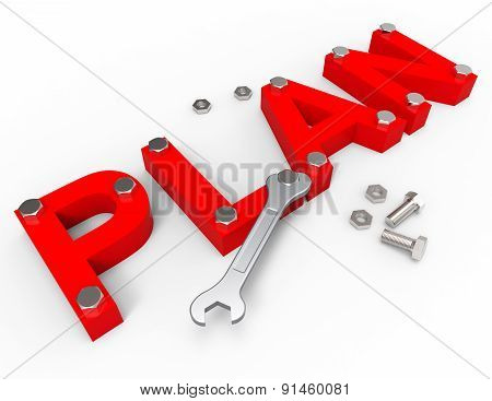 Make A Plan Shows Project Management And Enterprise